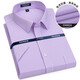 Yager Herren-Baumwolle Kurzarm Shirt Sommer Neue Pendlerin im mittleren Altersgeschäftsformat No-Eisen-Hemd weiß-Solid Color-6611-Short-Ärmel 38 100-120jin [Jin entspricht 0,5 kg]