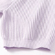 
OLJ Light Luxury Brand T-shirt for women in 2025 summer new striped knitted age-reducing loose design shoulder top gray and blue stripes M 90-105Jin [Jin equals 0.5 kg]