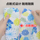 Kitchen microfiber lazy hand-teared rag cleaning cloth scouring pad dishwashing wipe table cleaning artifact mixed color random color 2 rolls