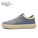 SaTCHI men's shoes casual shoes 2025 summer new breathable men's board shoes fashion canvas shoes oversized shoes lazy shoes men gray 38 (240mm) leather shoe size