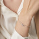 Chow Sang Sang (CHOW SANG SANG) platinum bracelet Pt950 bow bracelet for women 91476B 19 cm