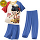 G.Duckkids Kinderpyjamas Little Boy Modal Dünner Sommerjunge mittelgroße Kinder mit mittlerer Größe dreiköpfiger Heimkleidung Nezha Spring- und Sommer 1m-ST-12350 170 10 Größen (110-120) cm