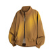 
Fumile American bomber bomber jacket men's spring and autumn loose trendy silhouette high-end street handsome jacket brown XL
