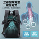 Jeep Functional Computer Bag Mochila para hombres Gran capacidad de 17.3 pulgadas Mochila de la computadora portátil Trip de negocios estudiantil Bag Black Warrior [puede tener una computadora portátil de 17.3 pulgadas]