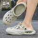 Senma Senma Hole Shoes Men usa sandalias sin deslizamiento de suela suave para hombres en verano para hombres Sports de playa de deportes casuales 2025 Nuevo modelo [Versión ultraal] Mi Brown 40 [40-41 mismo tamaño]