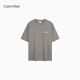 卡尔文·克莱恩（Calvin Klein）CK Jeans25早秋新款男士休闲纯色字母印花纯棉宽松短袖T恤4RC829G L1X-冰珀绿 XS