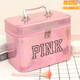 Portable makeup ins trend super popular cute female hand storage box product capacity box makeup box internet celebrity temperament single layer PK silver