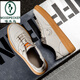 
Woodpecker four-season casual men's shoes 2025 new board shoes genuine leather thick sole breathable Dexue little white toe layer cowhide handmade shoes off white 898 38