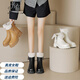 Fanglin Brand Boots de cuero de cuero para mujeres 2024 Invierno Nuevo capa superior Botas cortas de cobertura más de terciopelo Fur de cordero Martin Boots Off White 36