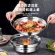 Fat Donglai same style supermarket solid alcohol stove hot pot special pot household hot pot household dry pot outdoor camping stainless steel eating stainless steel windproof alcohol stove_ 24cm
