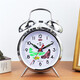 
GUYN Extra-Hit Horseshoe Watch Alarm Clock Machinery Vintage Retro Nostalgic Metal Movement Manual Clock Surge Alarm Clock 3.5-inch Battery Model 1585 Qinggu