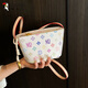 Woodpeckers beliebte Tasche für Frauen in diesem Jahr 2025 Neue Sommer vielseitige Nische Crossbody Tasche Super heiß bedruckte Eimerbeutel braune Farbe + Anhänger