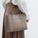 Banpo decoration (bampo) Banpo head layer cowhide small tote bag portable 2024 new counter commuting texture one-shoulder crossbody bag windbreaker gray 164
