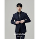 Busycon Wool Cust мужесной костюм синий корейский стиль стройный бизнес-костюм профессиональный костюм профессиональный костюм жених свадебное платье с тремя частями чернила синий (топ + тройка черная рубашка + брюки) 52 Справочный вес 150-160JIN [Джин равняется 0,5 кг]