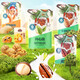 Trois écrous d'écureuil une boîte entière de cadeaux pour les anciens du nouvel an Boîtes-cadeaux Daily Nut Santé 10 - Noix-cadeaux Boîtes de noix New Date Net Content 1098