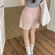 
2025 spring and summer new product Alo elastic waist wide-leg quick-drying fake two-piece women's shorts skirt and hip skirt Navy blue L (100-125Jin[Jin equals 0.5 kg])
