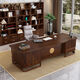 YIBOLUN new Chinese style ebony wood desk boss desk solid wood calligraphy desk computer desk desk executive desk office furniture 2.4m desk