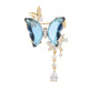 Violet and Blue Butterfly Brooch High-end Women's Exquisite Butterfly Corsage Pin 520 Gift Blue