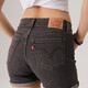 Levi's Levi's women's slim straight simple American retro fashion casual smoke gray denim shorts smoke gray 28
