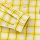 Balabala baby shirt boys long sleeve 2025 new plaid coat autumn super soft velvet thickened skin-friendly and comfortable yellow tone 00433 110