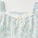 IEF/aiyifu Kleid 2025 Sommer Neues französisches französische kleine Frau Temperament Blumenkleid weiße blaue Blume S