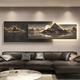 Three-a-day tiger back has a backrest living room decoration painting light luxury sofa background wall hanging painting 3d three-dimensional landscape mural E-back has a backrest 15042cm ordinary model (without lights)