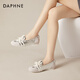 Daphne shallow mouth ballet dance shoes for women flat low heel lightweight commuter breathable sports casual shoes Silver 38
