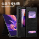 Lan Meixi Huawei Matexs2 Mobiltelefon Hülle Neue Magnetklappe Faltbarer Halterung Schutzhülle High-End-Leder-Matt Ultra-dünn einfacher XS2-Full-inclusive-Anti-Fall-Internet-Promi Leder-Hülle ohne Flip-Freeing Antworten [elegant braun] integrierte Faltungsklasse Huawei Matexs2