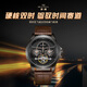 Seagull Watch Dual Time Zone Flyback Watch Herren Multifunktion Flywheel Watch Luminous Automatic Mechanical Watch 6172 geniale Herstellungsprodukte Weißer Scheibe Stahlschale Stahlgürtel