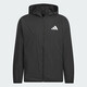 阿迪达斯 （adidas）外套男装2025夏季新款运动服拒水防泼休闲服连帽凉感皮肤衣夹克 KA9300黑色 S