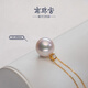 Nanzhu Palace Princess Diana's 925 silver freshwater pearl pendant single round female 925 silver freshwater pearl pendant_fashionable and versatile 13-14mm