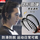 Zushange headband for men with short hair and long hair, transitional hairpin, invisible long teeth for broken hair, headband that is not easy to strangle the head, trendy men's toothed hairband, two-piece set
