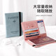 Yunpo Travel Passport Case de protection Passeport Clip de rangement Sac de rangement antivol Brosse de passeport multifonctionnel Sac de passeport portable Black [RFID Antift Brush] Sac de passeport multifonctionnel
