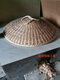 
Handmade reed grass weaving steamer hat steamer steamer steamer steamer stainless steel aluminum pot steamer steaming cover rural big pot straw cover mahogany color 9195cm unpacked