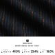 Jinba Jinba Chaqueta de cuello de béisbol de béisbol Business Casual Oblique Stripes Textura Mezcla de lana Campo Ejecutivo Ejecutivo BBWT3319 Deep Blue M