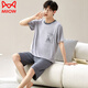 Catman (Miiow) Pajamas para hombres Summer 2025 Nuevo suelto y pantalones cortos para pantalones cortos de ropa exterior Traje de ropa casual para mujeres 6624 XL