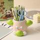 Qile birthday gift for women without anxiety Pen holder Teacher's Day souvenir desk decoration for school season workstation decoration (keep it easy)