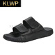 KLWP Hong Kong Luxury High-End-Markenschuhe für Männer im Sommer für Herrenschuhen vielseitiger Trendy Casual Flip-Flops können an der Außenseite Weiß getragen werden 42