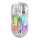 Attack Shark/Attack Shark X2 Bluetooth wireless mouse three-mode fully transparent E-sports game big hand wired and wireless dual-use RGB lighting effect csgo chicken lol fearless contract Attack Shark X2 white transparent