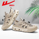 Huili Beach Sandals Herren 2025 Neue Sommer Atmungsfreie Hohlflasche Casual Schuhe Outdoor Wanderschuhe Txhlwsl-1585 Meter Grün 39
