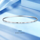 Jinzhizun (3DG Jewelery) wavy platinum PT950 bracelet, simple and fashionable birthday gift for girlfriend, price 60mm-8.66g (including labor cost 589 yuan)