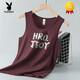 Playboy (Playboy) Modal Ice Seidenweste Fitness Sportsweste Schnell trocken coole breite Schulter-Hosenträger I-Line ärmellose T-Shirt 055-695 Weiß M.