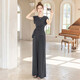 Set de moda Sibaiser 2025 Summer Nuevo cuello redondo de mujeres con pantalones casuales Temperamento Set de dos piezas
