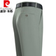 皮尔卡丹（pierre cardin）夏季薄款桑蚕丝男士西裤正装西装裤男中年青年免烫上班直筒男裤子 【薄 款西裤】6630浅卡其 29 (2尺2)