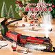 Strange New Year's Day Gift Children's Steam Train Toys 8 Small Gifts 5 Practical 3 Kindergarten 6 Years Eve Gift Box On the Floor Christmas Train [Upgrade Smoking] Oval Track
