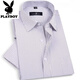 Playboy (Playboy) Herren Short Sleeve Shirt mit mittlerem Alter Striped Shirt Lose Business Forum Halbärmel Baumwolle No-Eisen dünner Stil X9-833 38