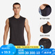 Decathlon (DECATHLON) Sports Vest Muscular Man Running Quick-Drying Top Fitness Wear Breathable Loose Sleeveless T-Shirt RUNM [Advanced Style] Black XL