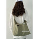 Xiaomi (MI) Leichte Leinwandtasche mit großer Kapazität Frauen einzelner Schulter-Diagonal Cross Bag College-Studenten der Klassenbeutel Freizeit und vielseitig japanisches College Beige-1049 Stoff