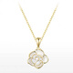 Lao Fengxiang S925 Sterling Silver NUEVA Camellia China Camellia Cadena de suéter RETO RETRO FLEFOR FLARE PARA REGISTRO DE CUMPLEAÑOS DE CUMPLEAÑOS