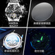 OLEVS (OLEVS) Switzerland certified top ten watches for men fully automatic mechanical watches for men's watches for men's luminous waterproof hollow men's watches for OLS6621 steel strip book black Free lettering Lifetime warranty